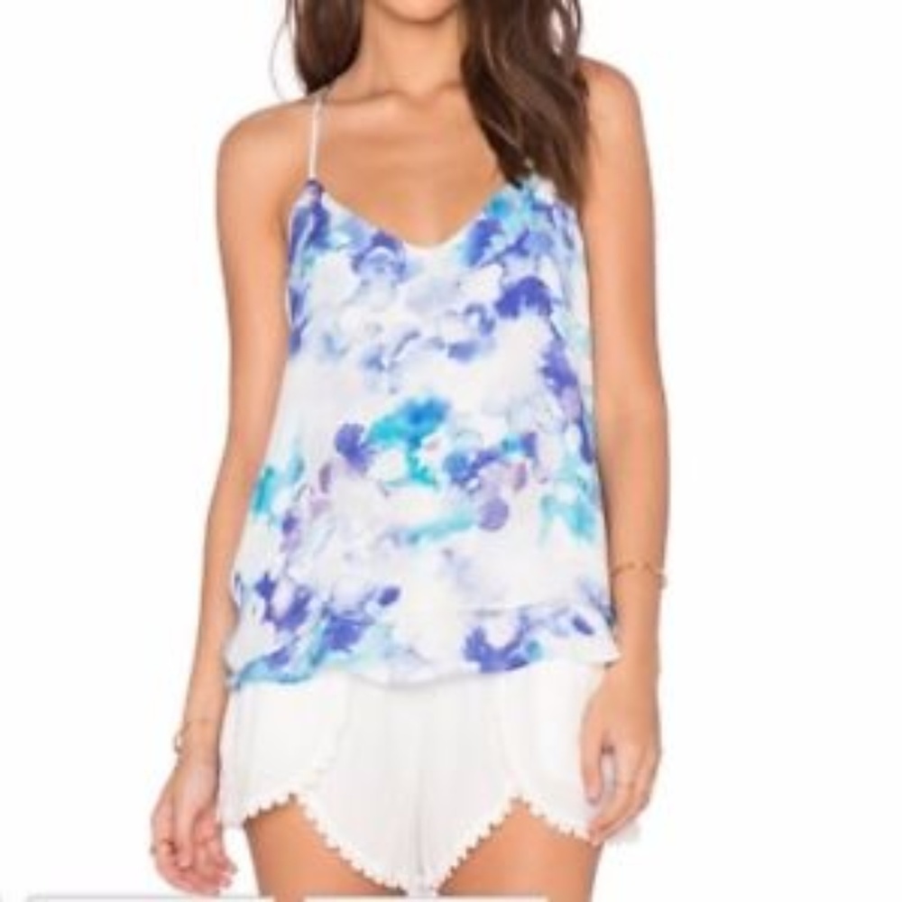 Parker silk racerback tank